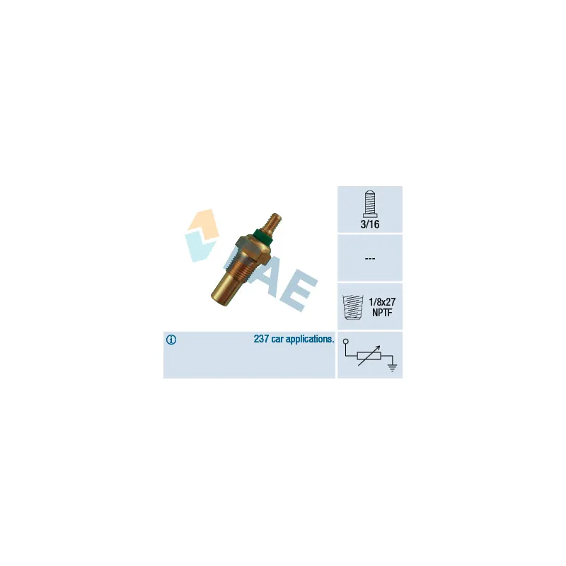 Sonde de température, liquide de refroidissement FAE 32010