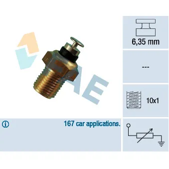 Sonde de température, liquide de refroidissement FAE 32110