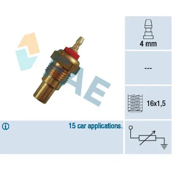 Sonde de température, liquide de refroidissement FAE 32130