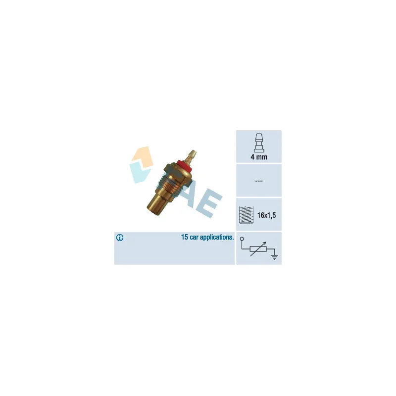 Sonde de température, liquide de refroidissement FAE 32130