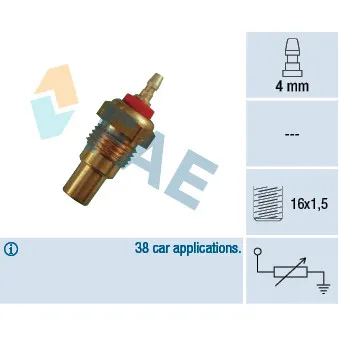 Sonde de température, liquide de refroidissement FAE 32160