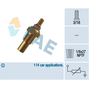 Sonde de température, liquide de refroidissement FAE 32190