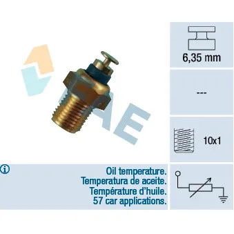 Capteur, température d'huile FAE 32200