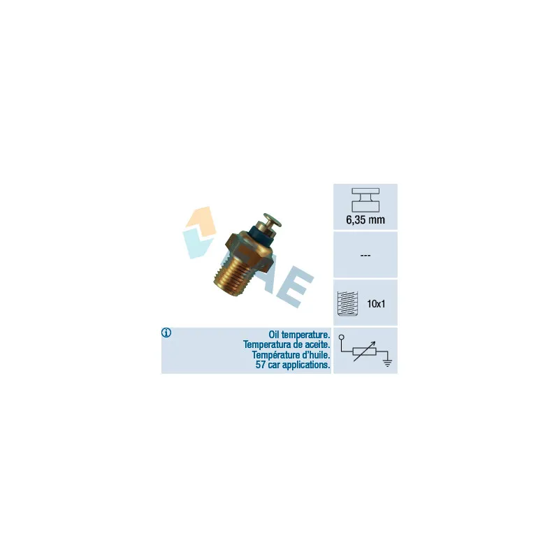 Capteur, température d'huile FAE 32200