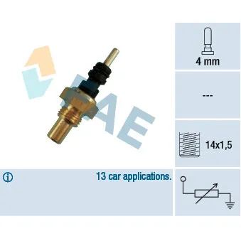 Sonde de température, liquide de refroidissement FAE 32250
