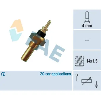 Sonde de température, liquide de refroidissement FAE 32330