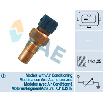 Sonde de température, liquide de refroidissement FAE