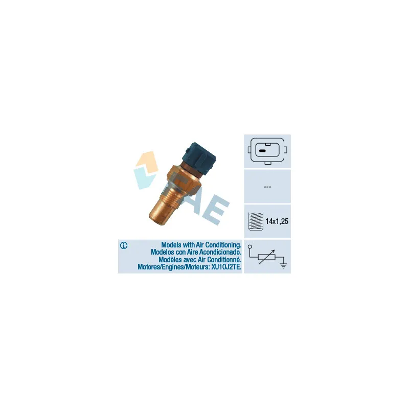 Sonde de température, liquide de refroidissement FAE 32380