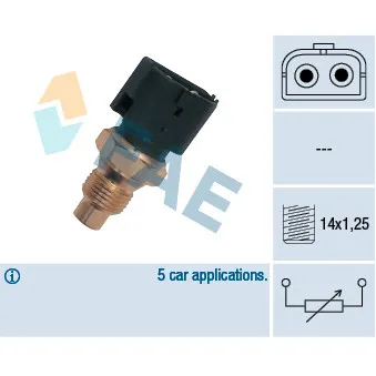 Sonde de température, liquide de refroidissement FAE 32390