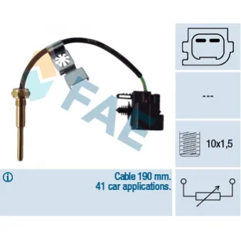Sonde de température, liquide de refroidissement FAE 32427