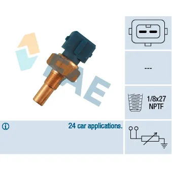 Sonde de température, liquide de refroidissement FAE 32520