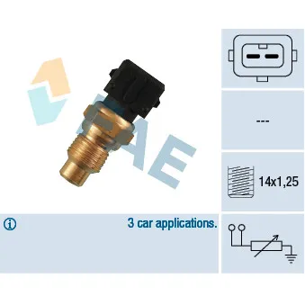 Sonde de température, liquide de refroidissement FAE 32530