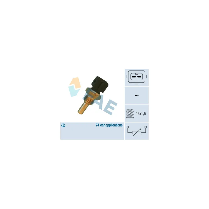 Sonde de température, liquide de refroidissement FAE 32560