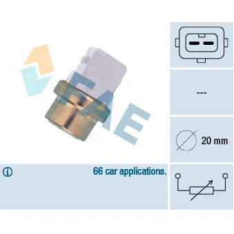 Sonde de température, liquide de refroidissement FAE 32600