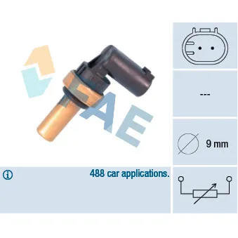 Sonde de température, liquide de refroidissement FAE 32710