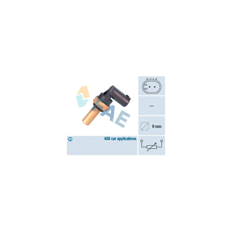 Sonde de température, liquide de refroidissement FAE 32710