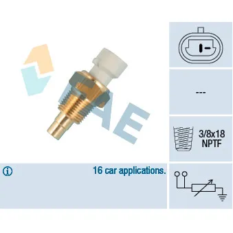 Sonde de température, liquide de refroidissement FAE 32711