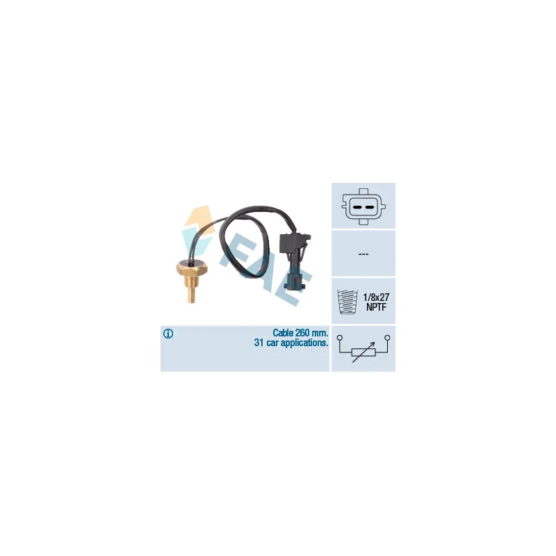 Sonde de température, liquide de refroidissement FAE 32741