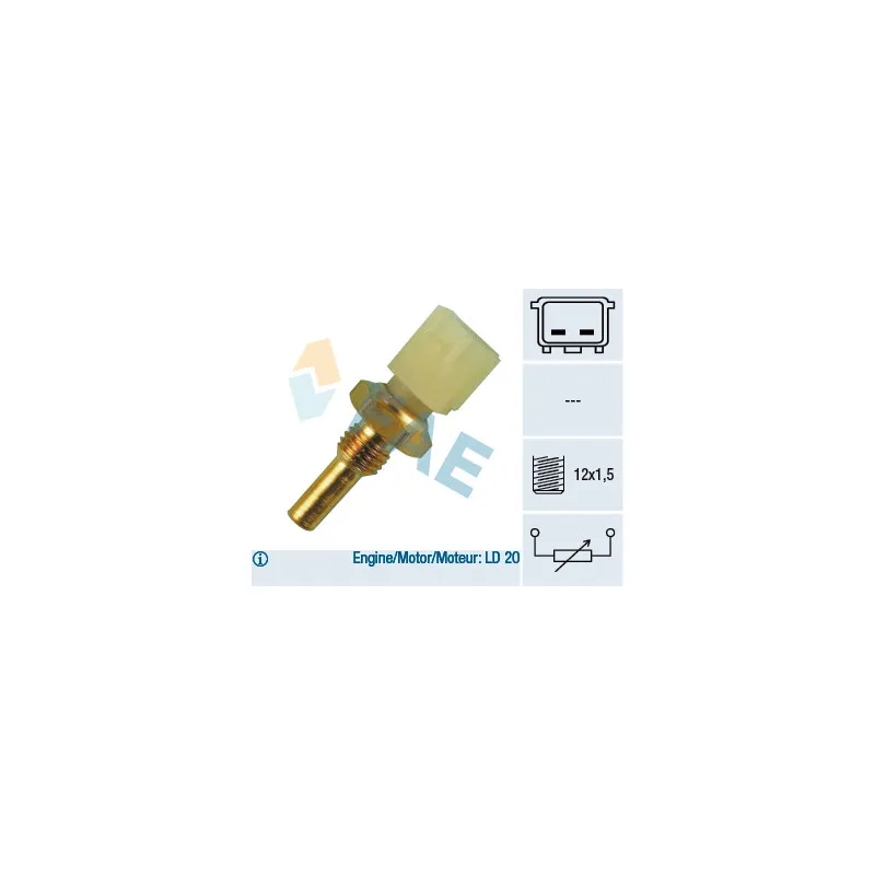 Sonde de température, liquide de refroidissement FAE 33040