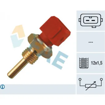 Sonde de température, liquide de refroidissement FAE 33080