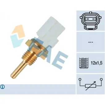 Sonde de température, liquide de refroidissement FAE 33255