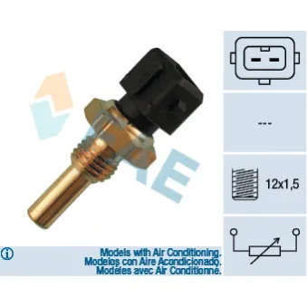 Sonde de température, liquide de refroidissement FAE 33300