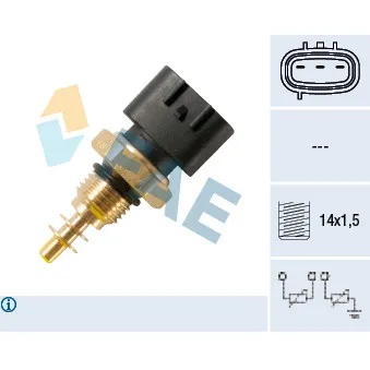 Sonde de température, liquide de refroidissement FAE 33476