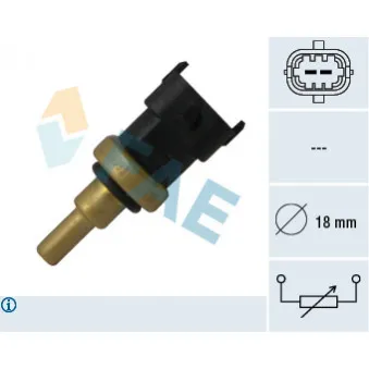 Sonde de température, liquide de refroidissement FAE 33495
