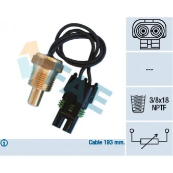 Sonde de température, liquide de refroidissement FAE 33550
