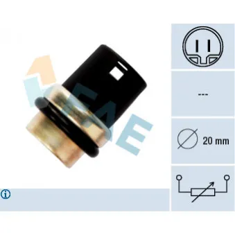 Sonde de température, liquide de refroidissement FAE 33610
