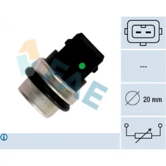 Sonde de température, liquide de refroidissement FAE 33620