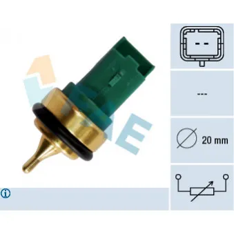 Sonde de température, liquide de refroidissement FAE 33707
