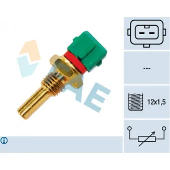 Sonde de température, liquide de refroidissement FAE 33770