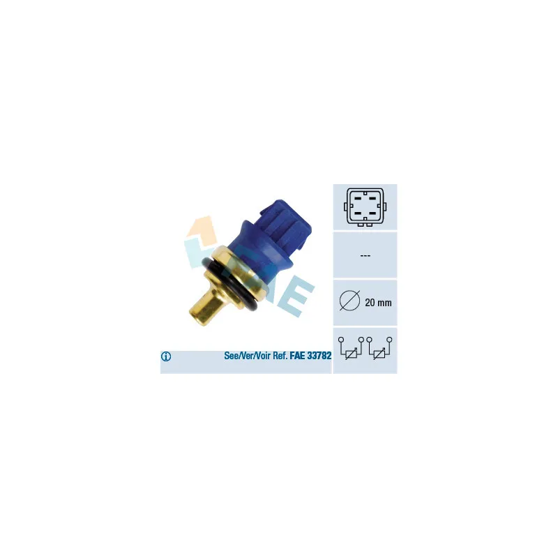 Sonde de température, liquide de refroidissement FAE 33780