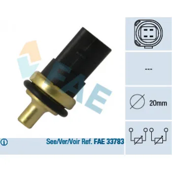 Sonde de température, liquide de refroidissement FAE 33781