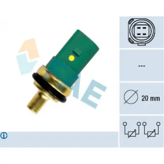 Sonde de température, liquide de refroidissement FAE 33783