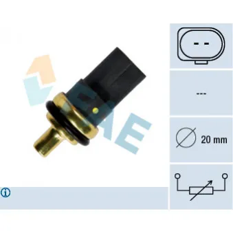 Sonde de température, liquide de refroidissement FAE 33784