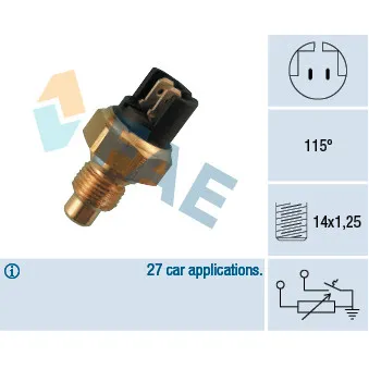 Sonde de température, liquide de refroidissement FAE 34010