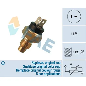 Sonde de température, liquide de refroidissement FAE 34030