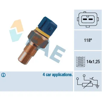 Sonde de température, liquide de refroidissement FAE