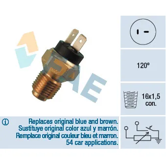 Sonde de température, liquide de refroidissement FAE 34060