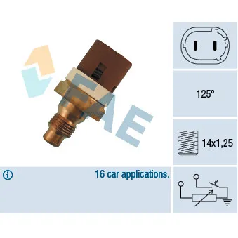 Sonde de température, liquide de refroidissement FAE 34070
