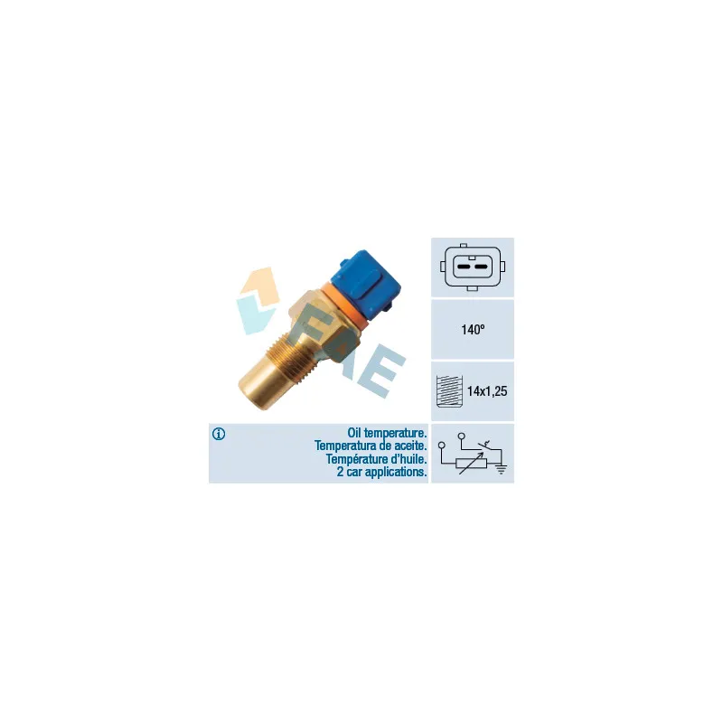 Sonde de température, liquide de refroidissement FAE 34120
