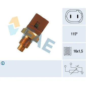 Sonde de température, liquide de refroidissement FAE