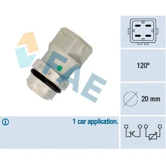 Sonde de température, liquide de refroidissement FAE 34321
