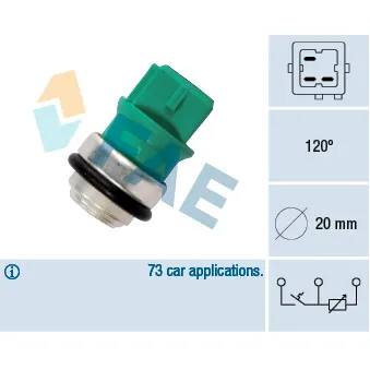 Sonde de température, liquide de refroidissement FAE 34350