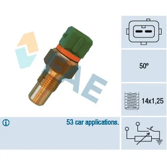 Sonde de température, liquide de refroidissement FAE 34400