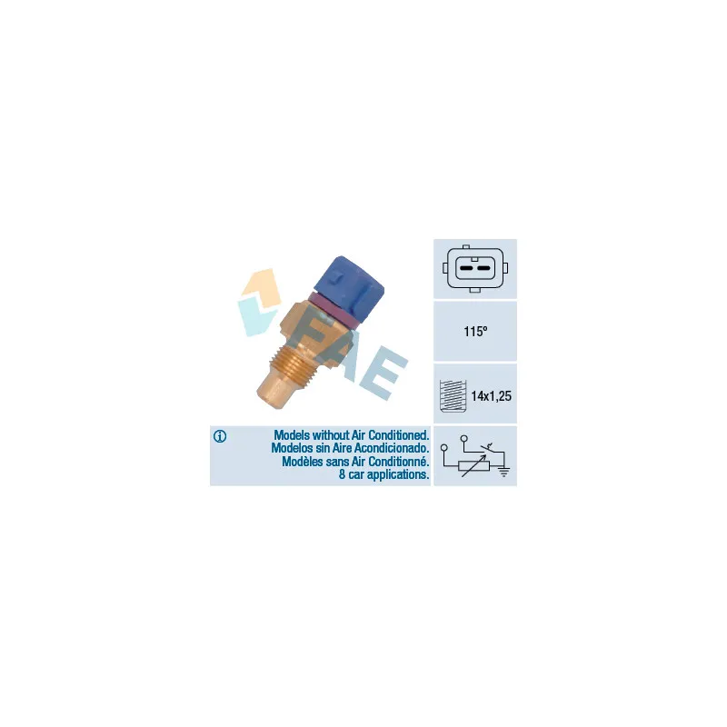 Sonde de température, liquide de refroidissement FAE 34435