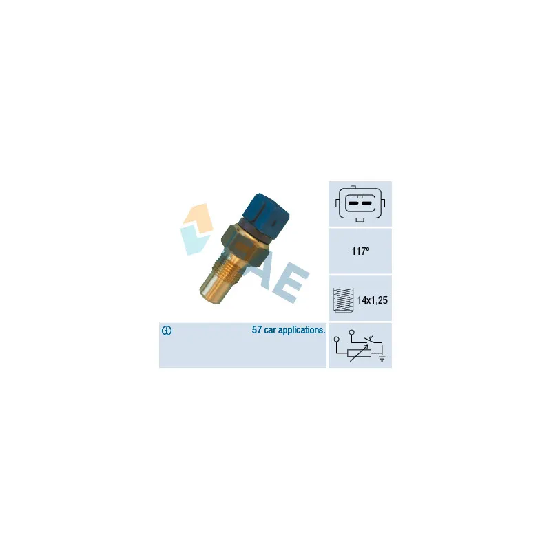 Sonde de température, liquide de refroidissement FAE 34440