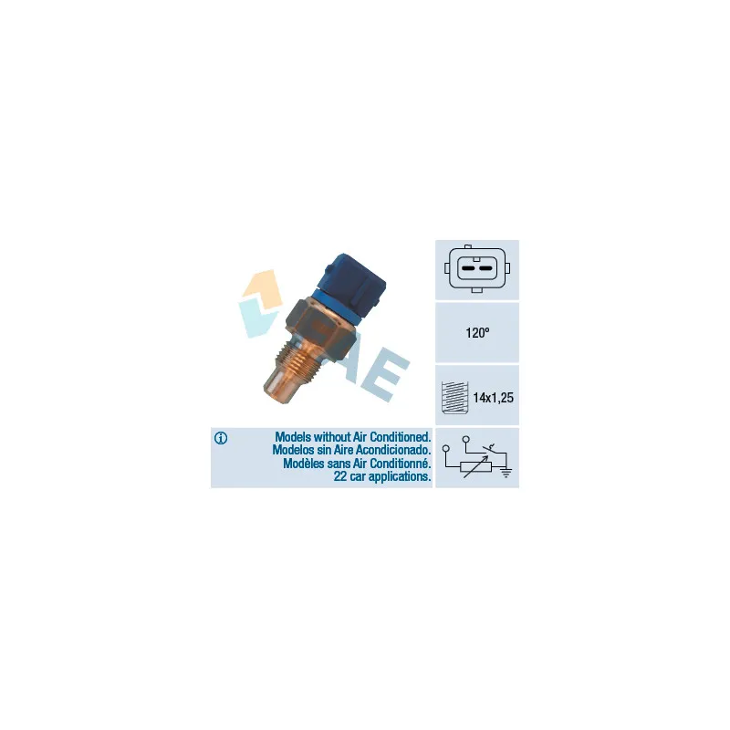 Sonde de température, liquide de refroidissement FAE 34460